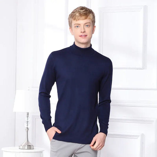 Men's Solid Color Cashmere Sweater