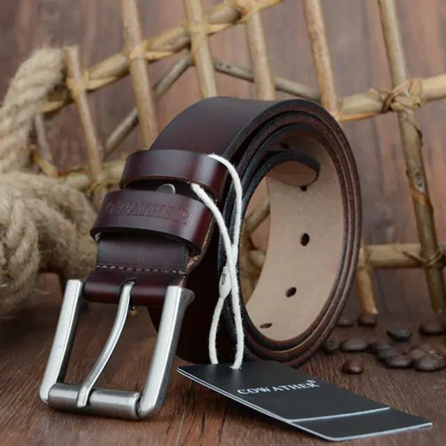 Luxury Leather Belt for Men 100-130cm