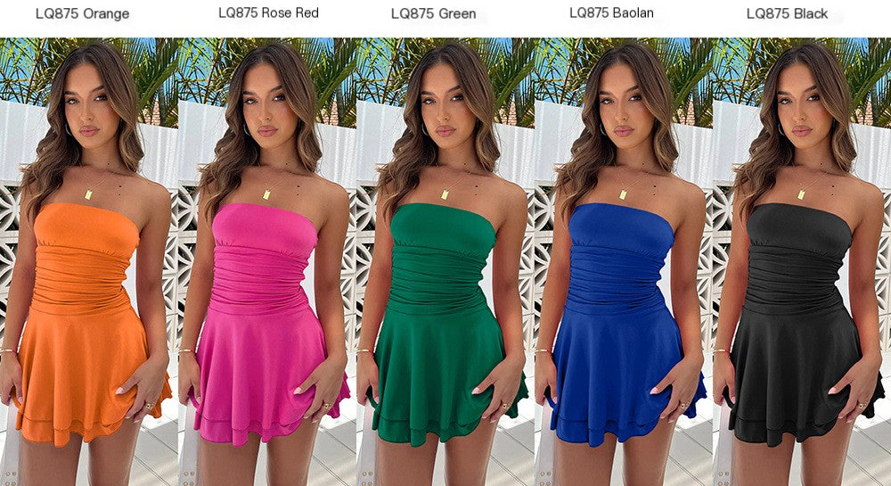 Aveline Short Dress - Bodycon Skirt (One Piece)