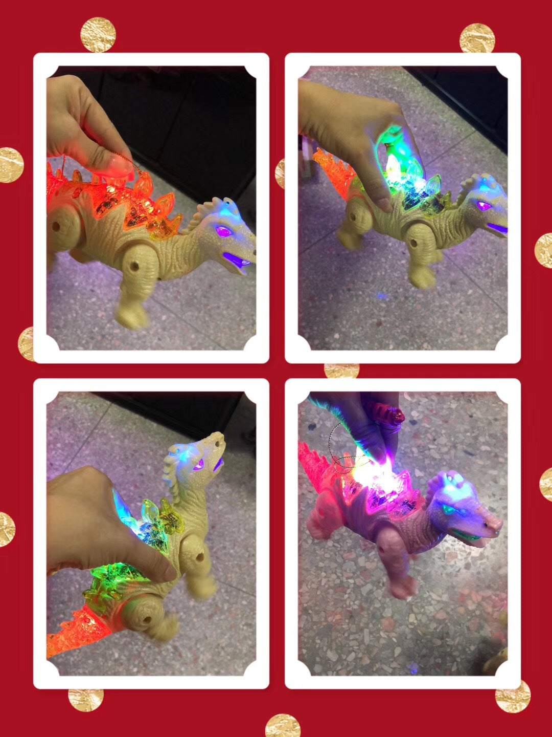 Walking Light-Up Musical Dinosaur