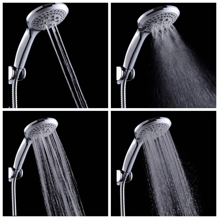 High Pressure 5 Settings Handheld Shower Heads