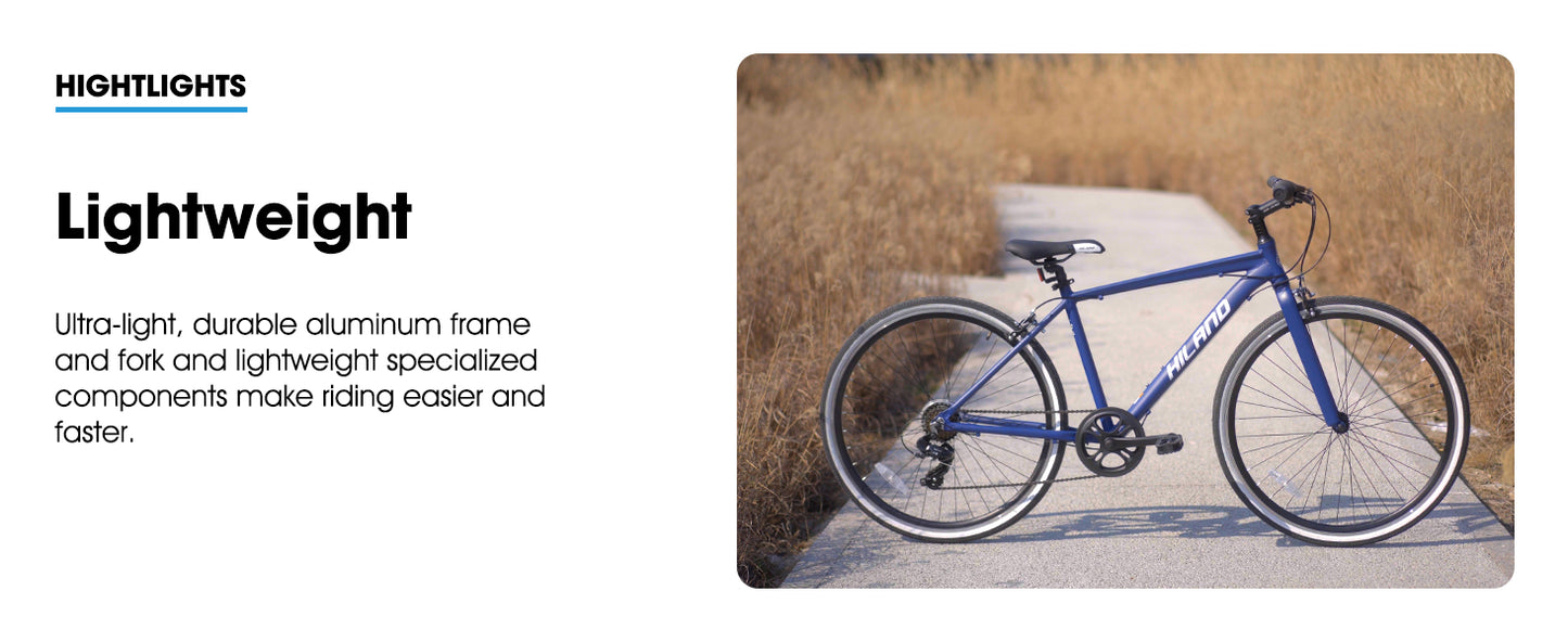 Hiland Hybrid 7-speed Road Bike