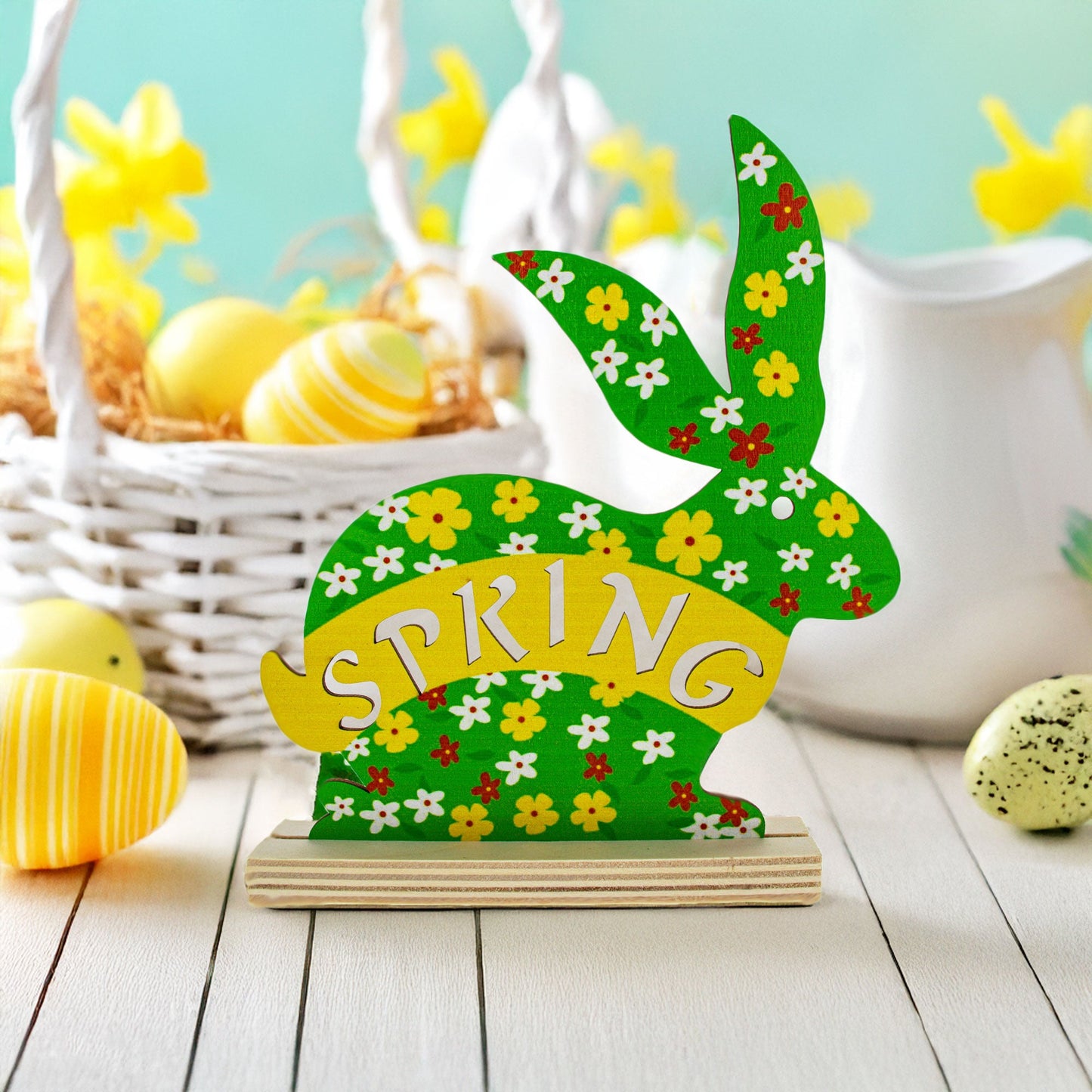 Bunny Shape Spring Cutout 7.6 Inches