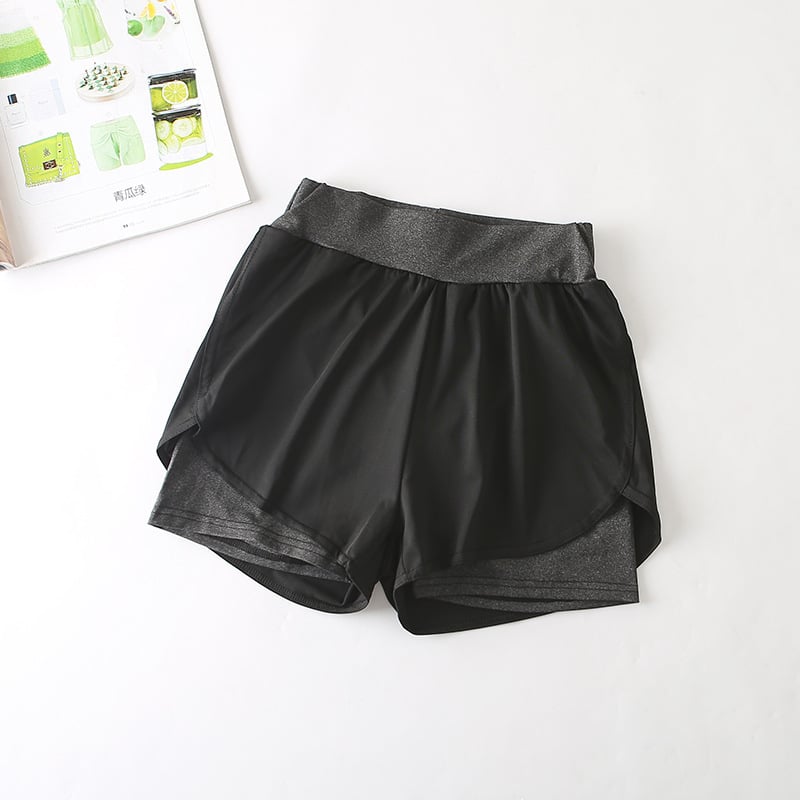 Quick-Drying High-Waist Sports Shorts
