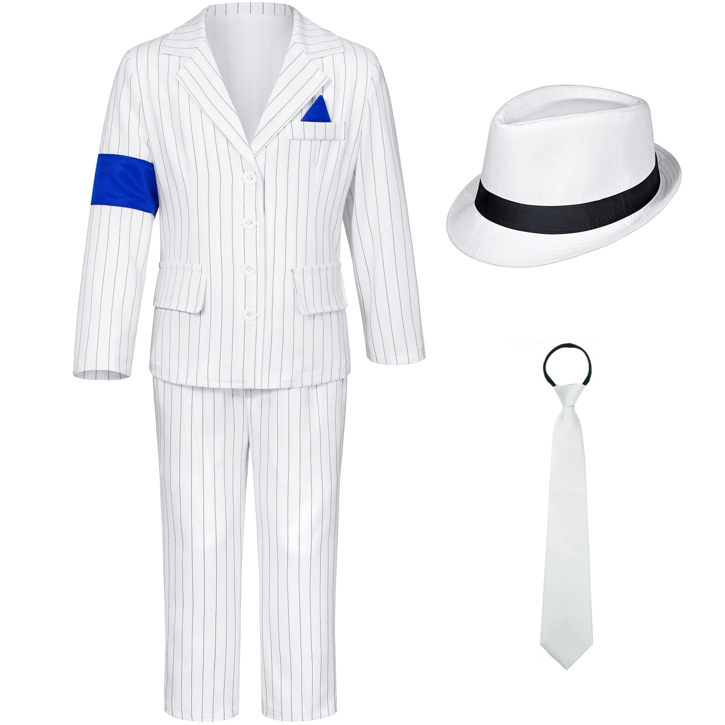 Kids 80s 90s Stage Outfit - 3-4T White