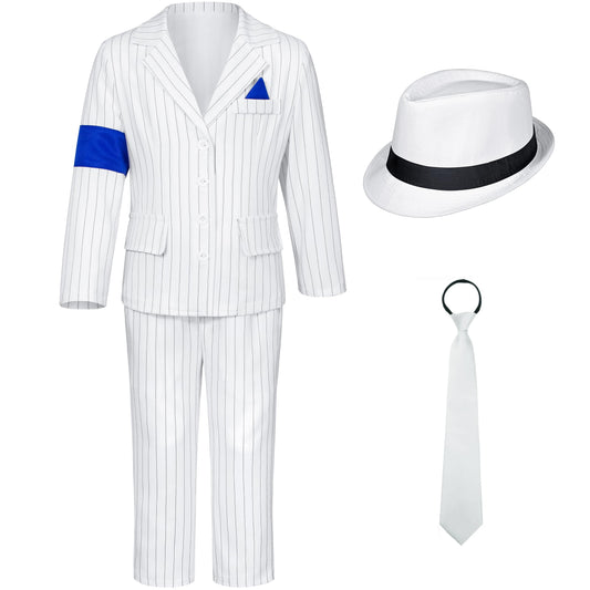 Kids 80s 90s Stage Outfit - 3-4T White