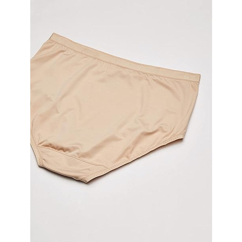 Vanity Fair Women's Comfort Where It Counts Briefs, 3-Pack – Size 10, Tan