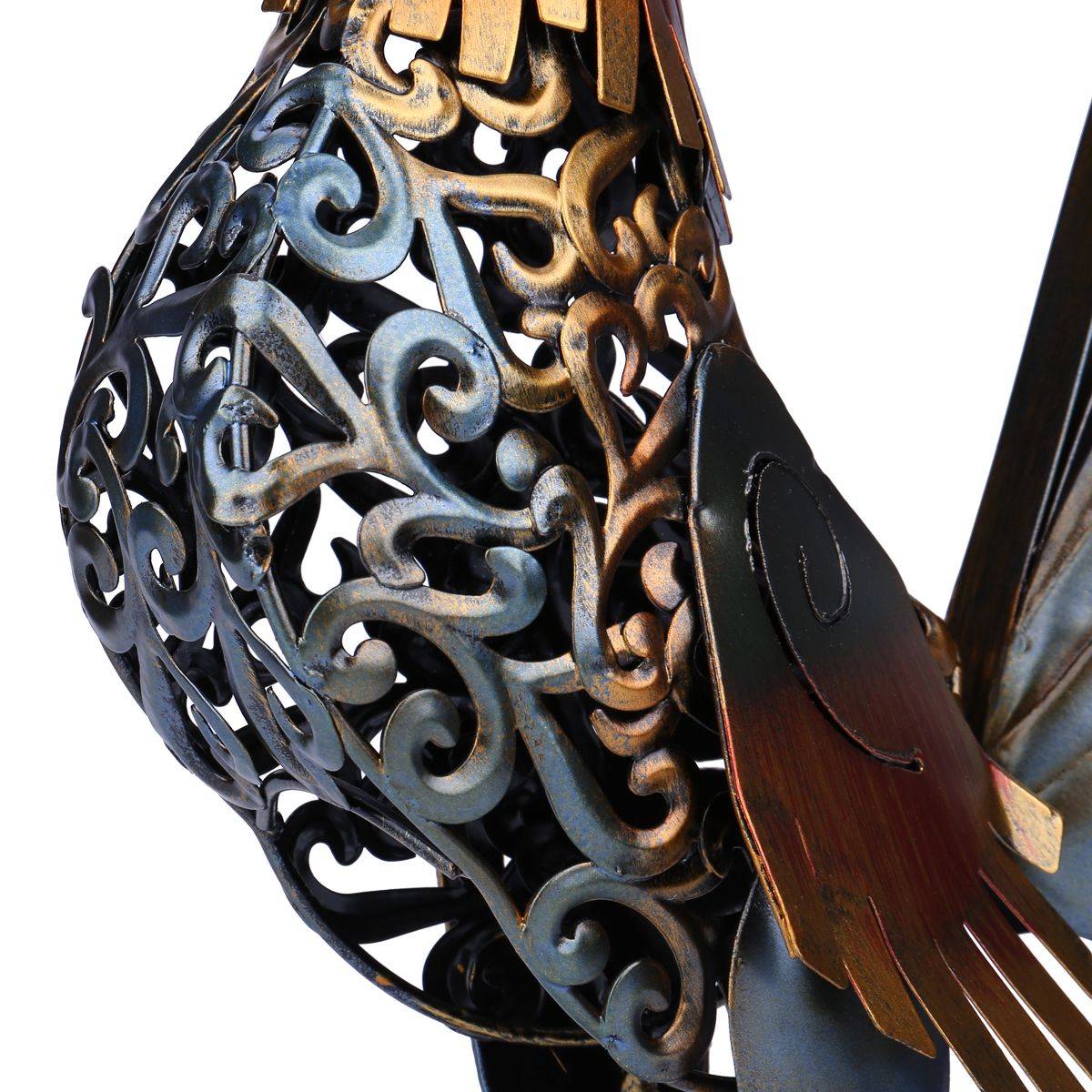 Modern Metal Decorative Craft - Filigree Rooster Piece