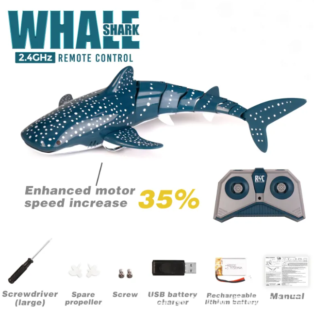 2.4G Remote Control Water Jet Shark and Whale