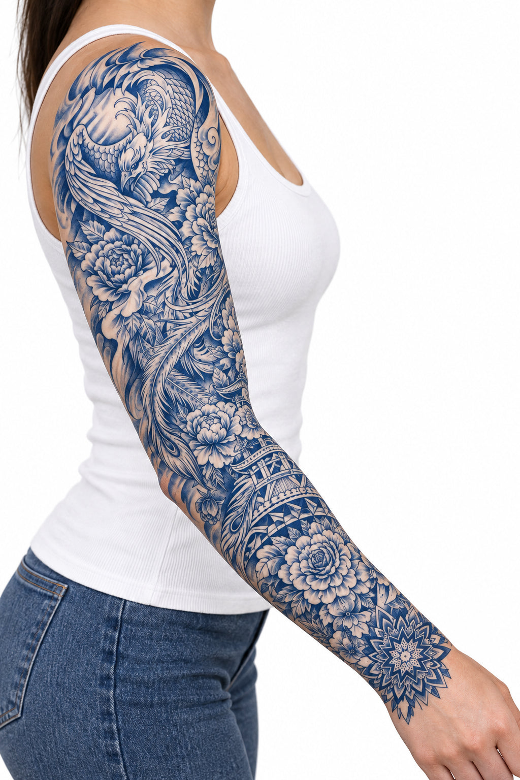 Semi-Permanent Sleeve Tattoos