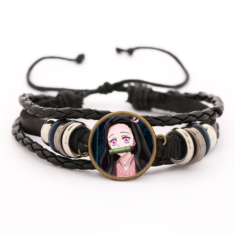 Demon Slayer Leather Bracelet