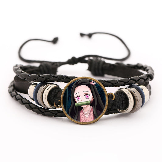 Demon Slayer Leather Bracelet