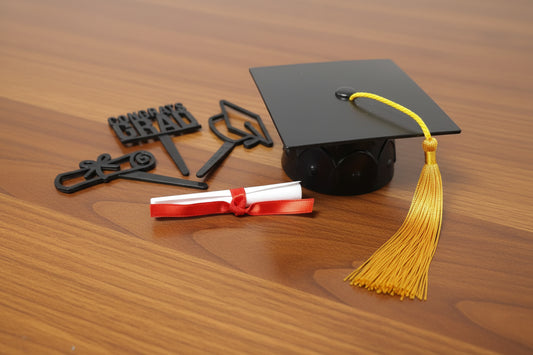 Graduation Cake Topper Set (Various Colors Available)