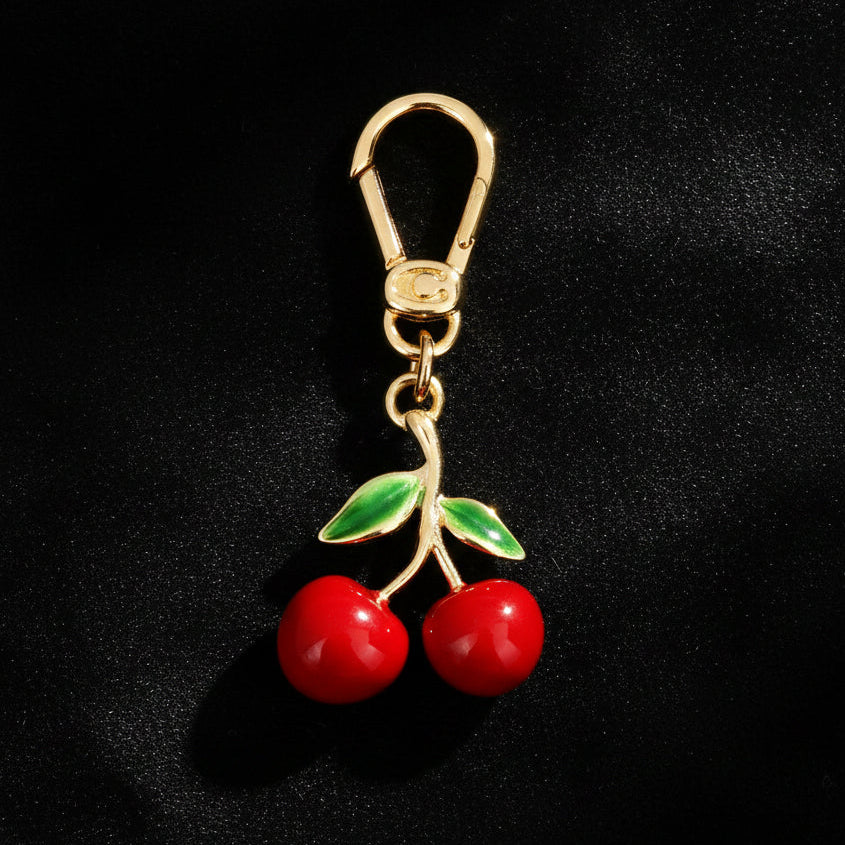 Coach Collectible Cherry Cluster Charm (Size 1.1"L)