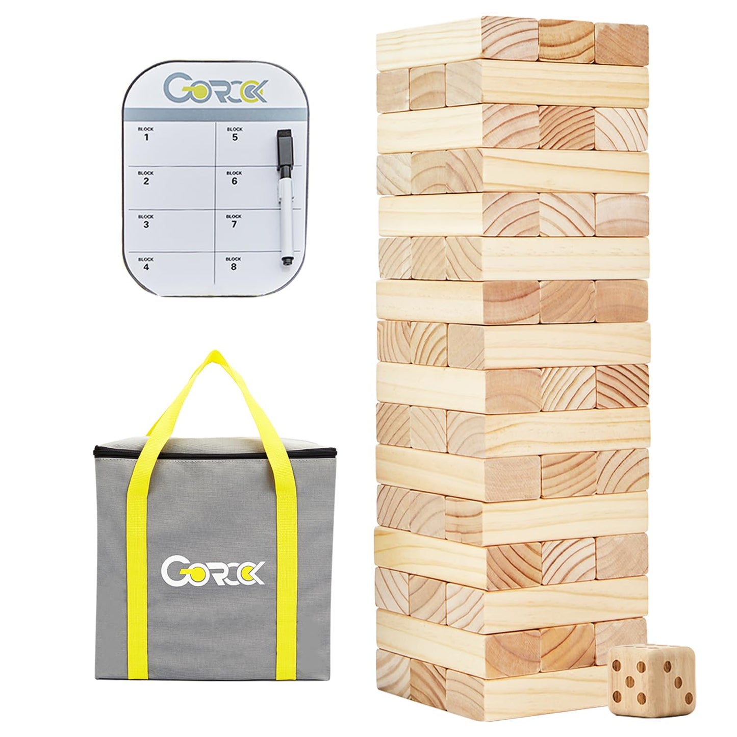 57-Piece Giant Tumble Tower Game (Over 4.2 FT)