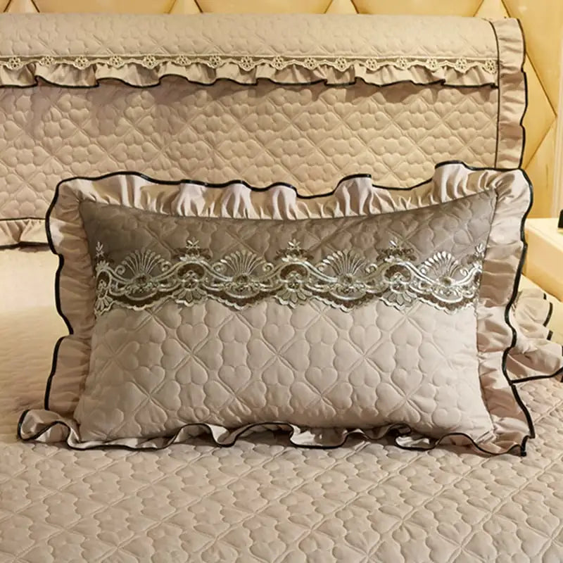 Thickened Lace Quilted Single Pillowcase