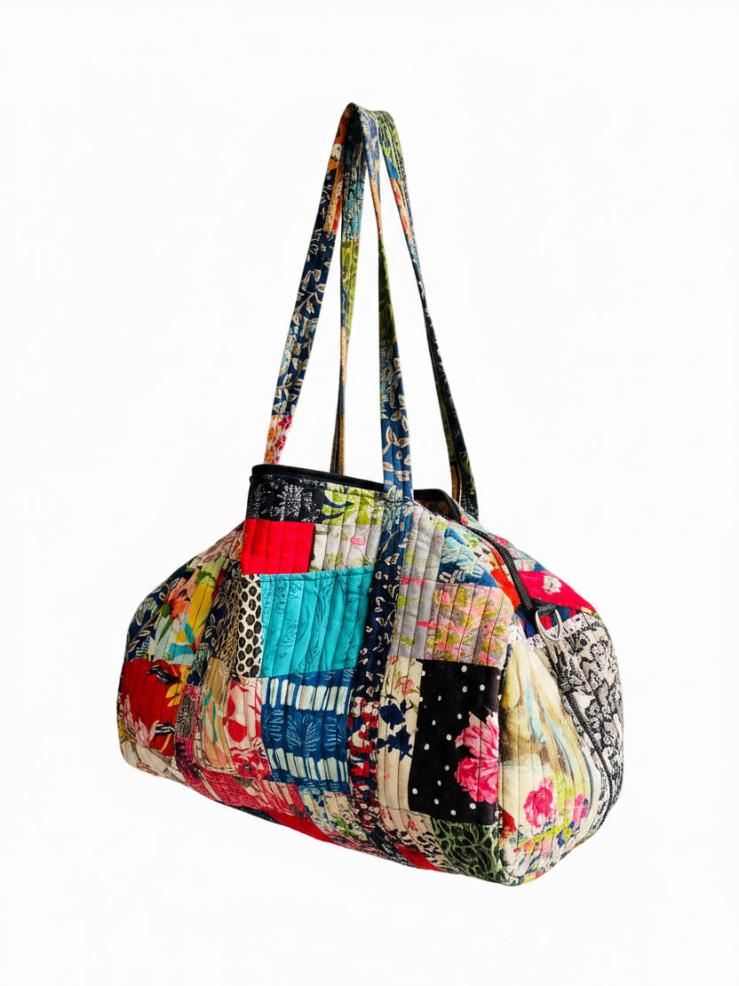 Patchwork Quilted Duffle Bag
