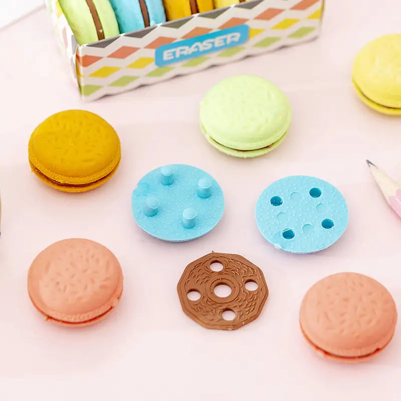 Macaron Sandwich Erasers