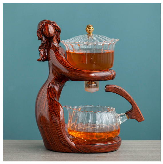 Semi-Automatic Glass Kung Fu Tea Set with Infuser