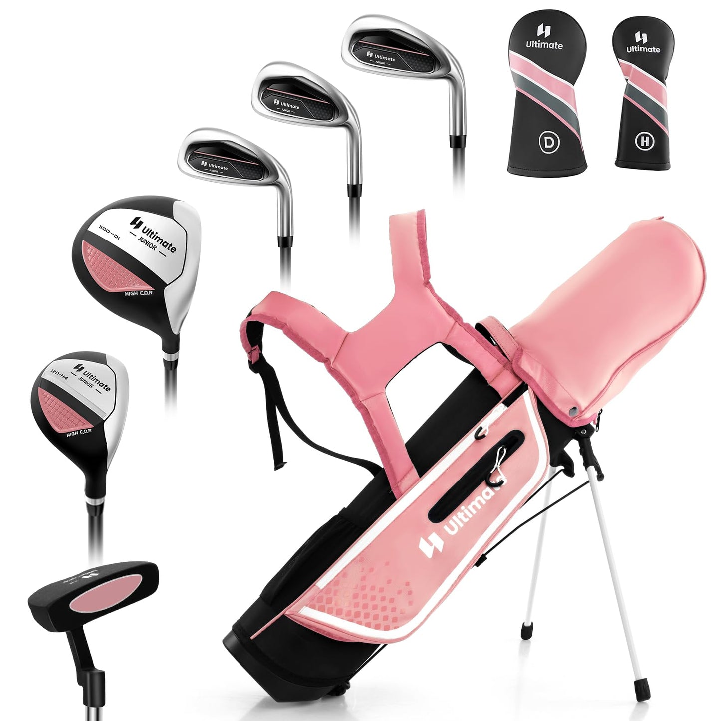 Complete Junior Golf Club Set with Stand Bag