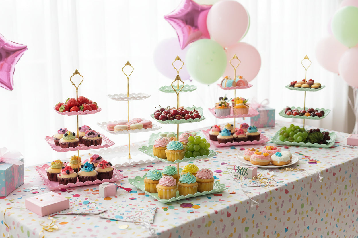 3-Tier Cupcake Stand - Set of 6