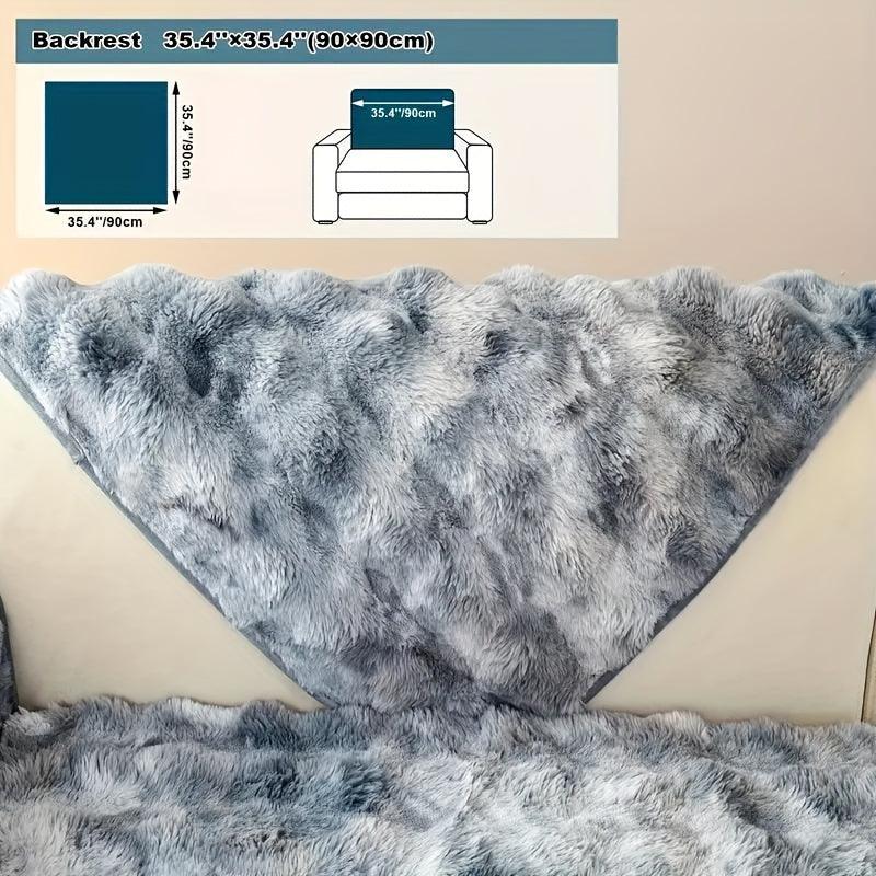 Luxurious Gradient Velvet Sofa Cover