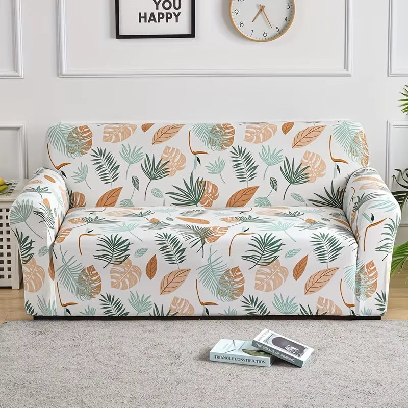 1Pc Flower Printed Elastic Sofa Cover