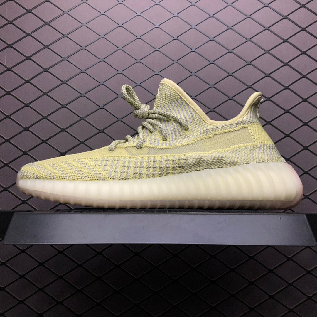 Yeezy 350 V2 Black and White Star Sneakers