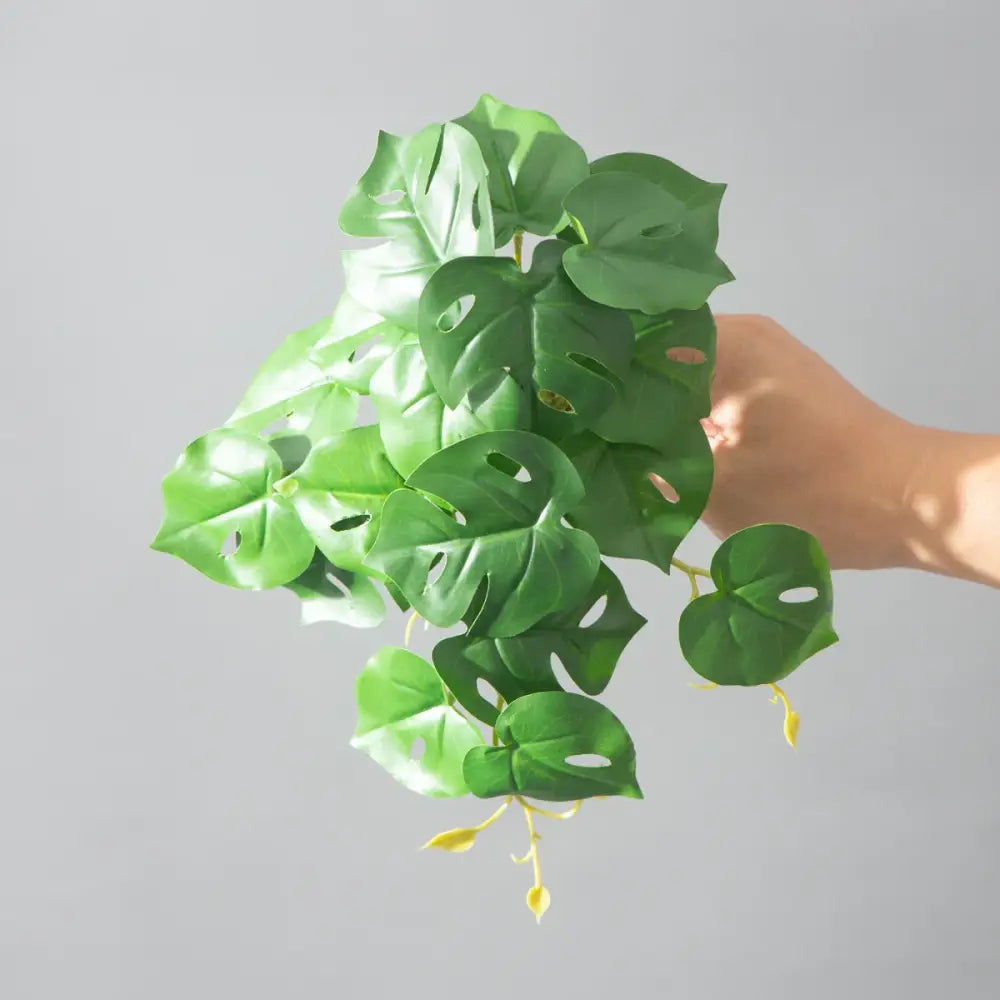 Dlight Decor 25cm Monstera Leaf Vine for Desktop and Holiday Decor