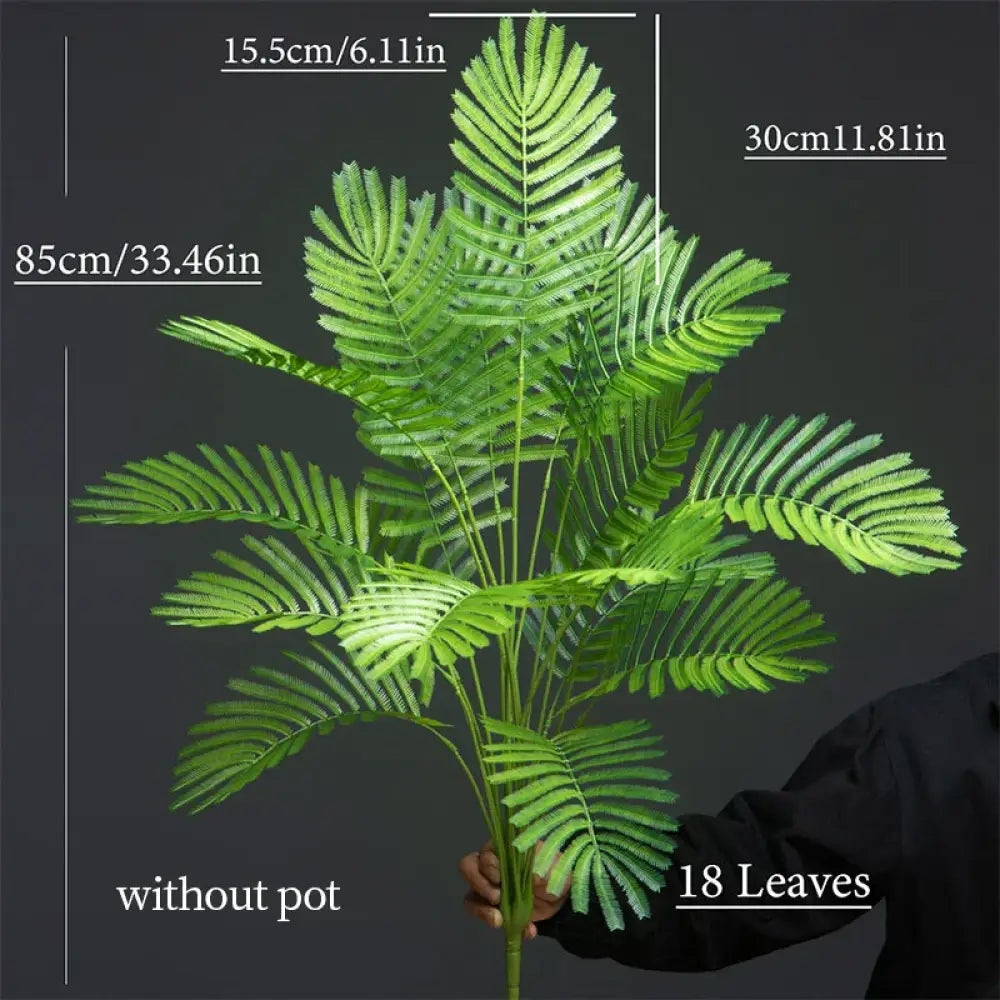 Dlight Decor 88cm Tropical Palm Fern Branch with Real Touch Leaves