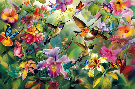 Puzzles for Adults 1000 Pieces，Family Puzzle Game Toy Puzzle (Hummingbird)