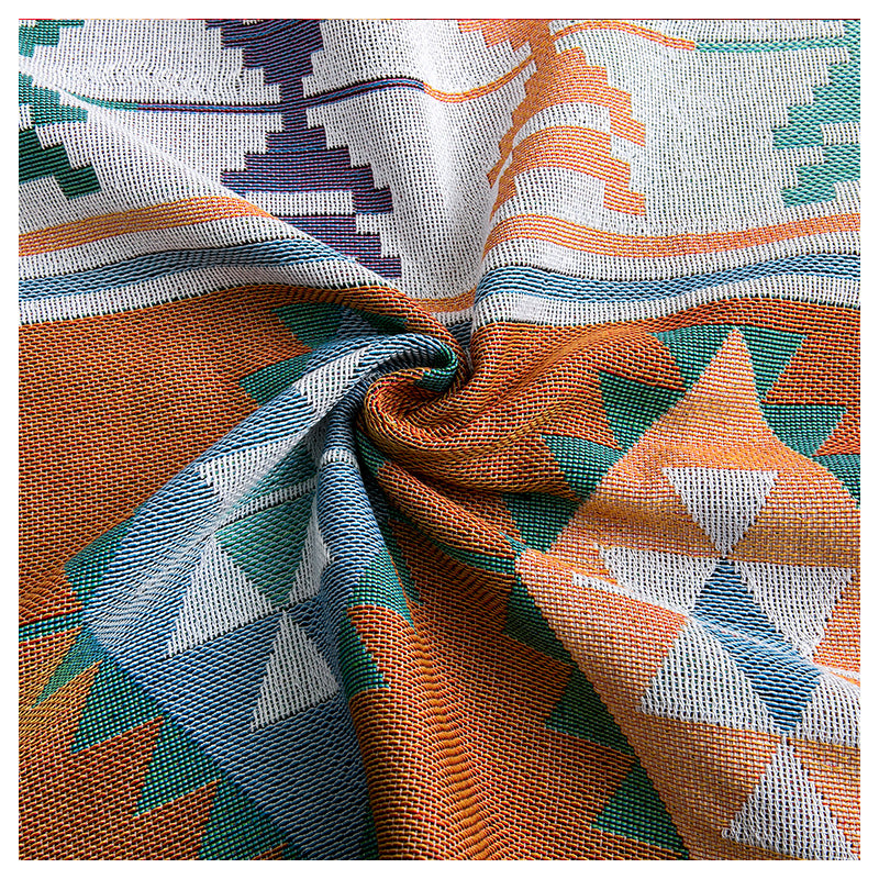 Western Design Thick Cotton Sofa Blanket
