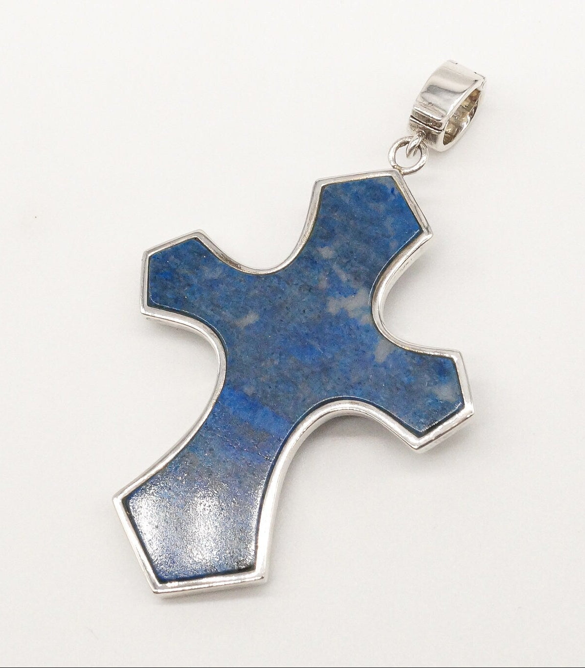 Whitney Kelly Lapis Lazuli Cross Sterling Silver Pendant