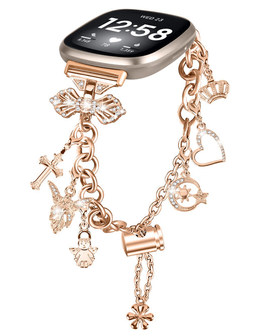 Charm Bracelet Band for Fitbit Versa 4 / Versa 3 / Sense 2 / Sense