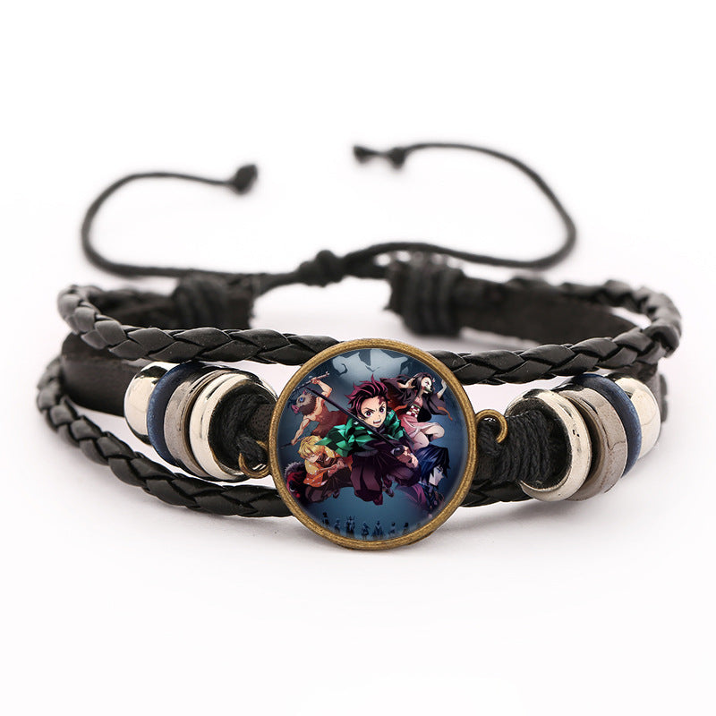 Demon Slayer Leather Bracelet