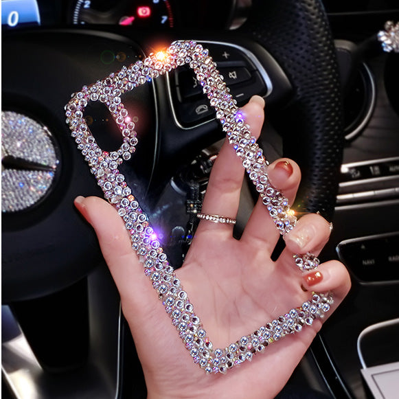 Silicone Rhinestone Phone Case