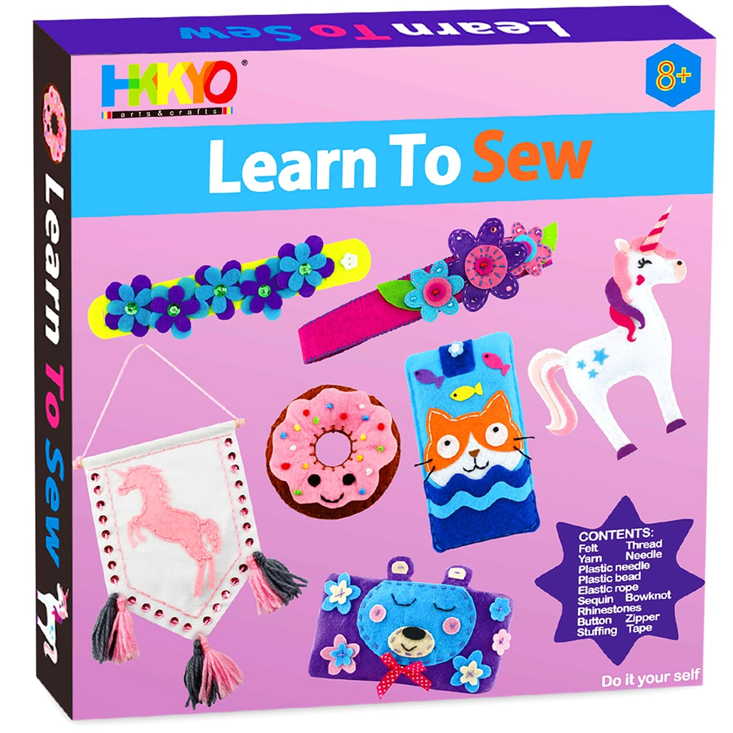 Beginner Sewing Kit for Kids (7 Craft Projects)