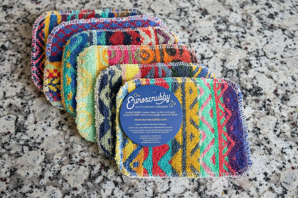 Reusable and Recyclable EuroSCRUBBY 6Pc