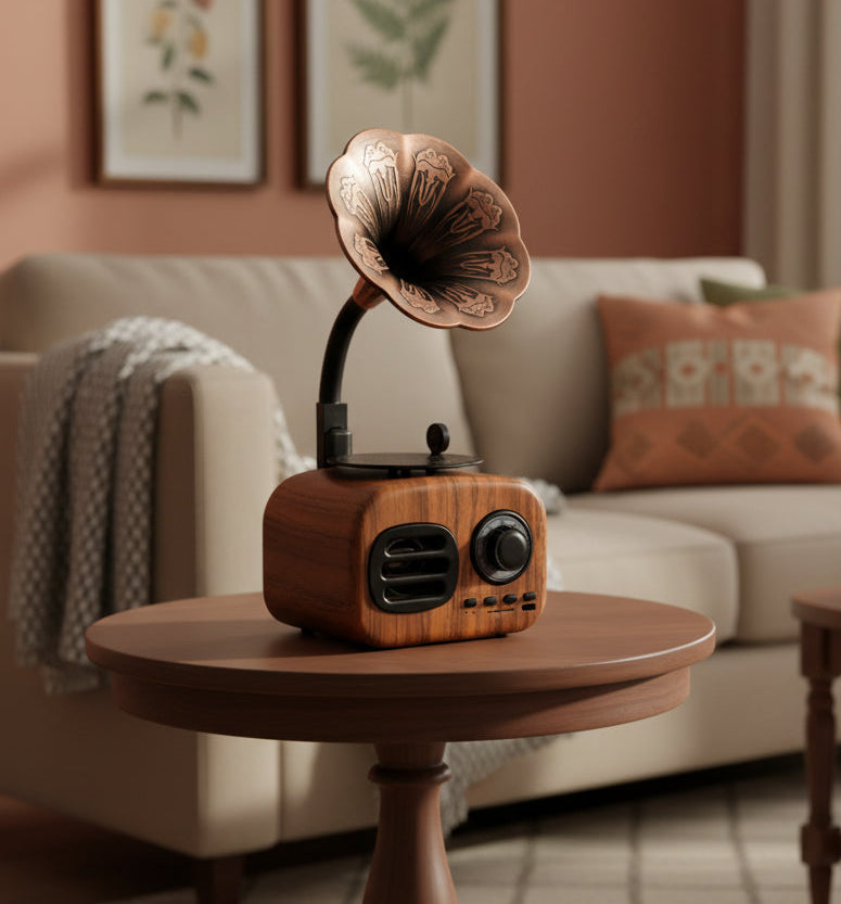 Retro Bluetooth Phonograph Speaker