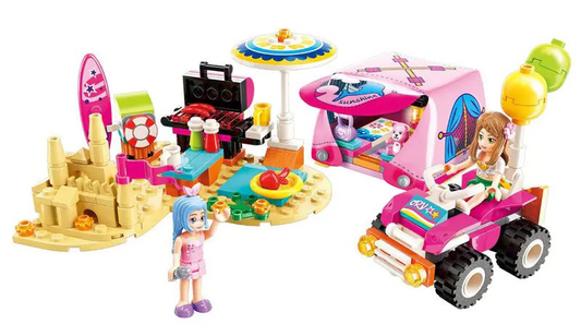 Enlightenment-Princess Alice beach-themed building block toy set