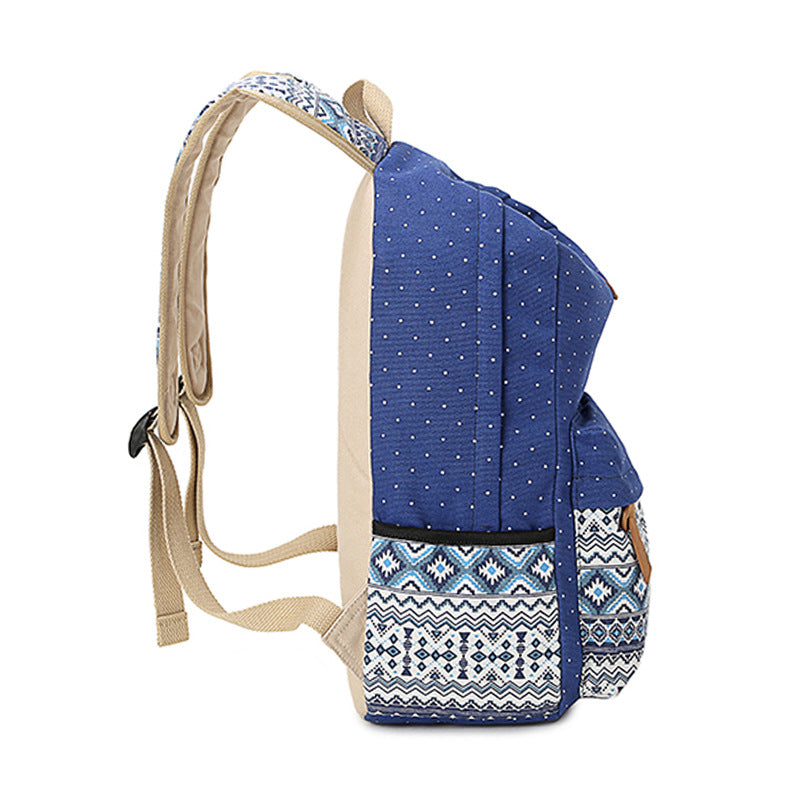 Canvas Print Women's Backpack