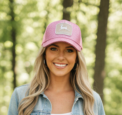 John Deere Pink Glitter Cap – Officially Licensed