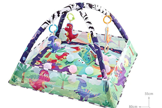 Baby Play Gym with Ocean Balls and Activity Fence