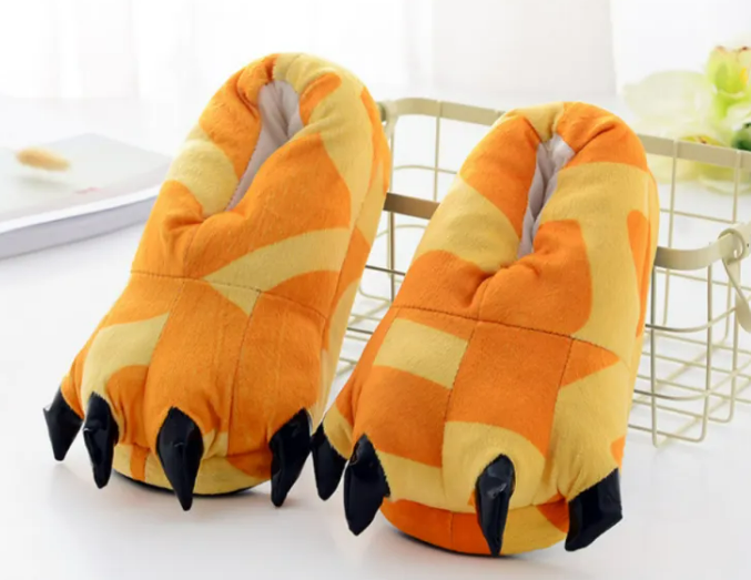 Dinosaur Paw Slippers
