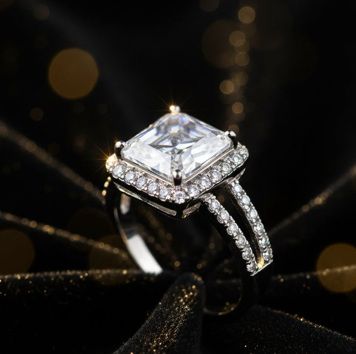 Purity Classic Emerald Shape Ring