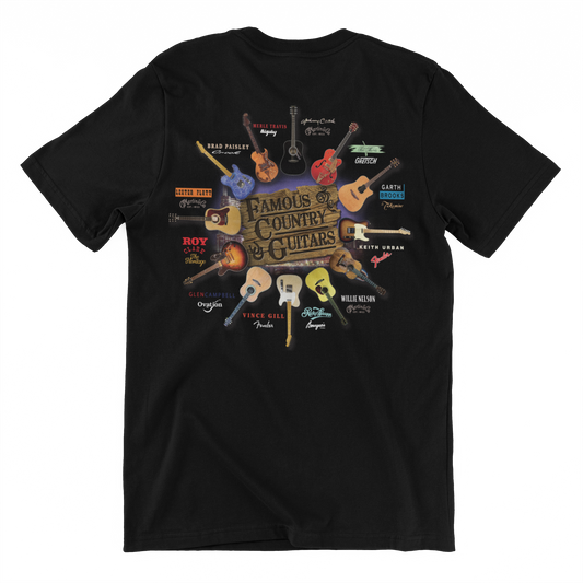 Famous Country Guitars Design T-Shirt