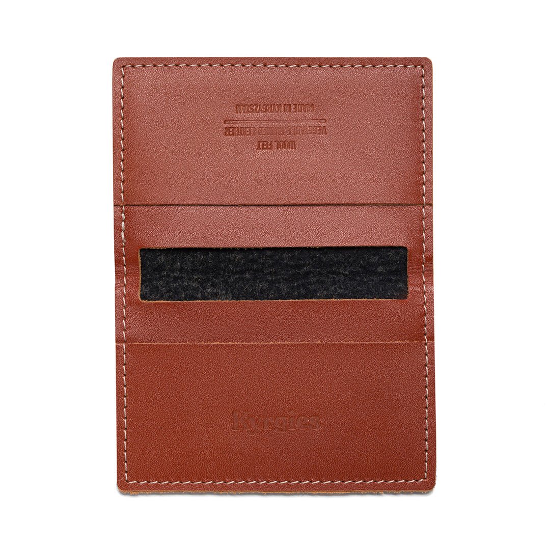 Felt and Leather Bifold Wallet