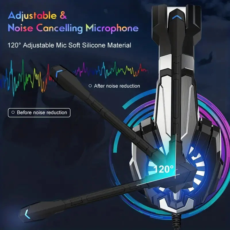 SoulBytes S9 Premium Stereo Gaming Headset for PS4, PC, Xbox, PS5