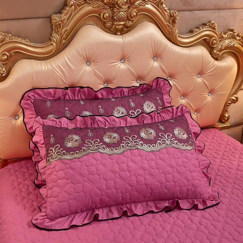 Thickened Lace Quilted Single Pillowcase