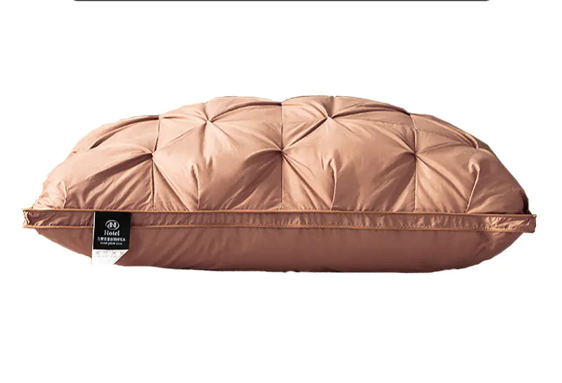 Feather Pillows with White Goose Neck Guards (Pair)
